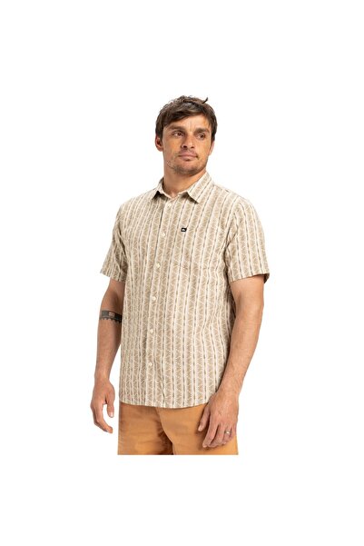 Quiksilver Cămașă din bumbac organic cu mânecă scurtă Street Way SS pentru bărbați – Colorat EQYWT04608