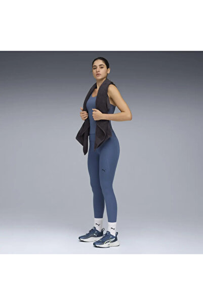 Puma W TAD ESSENTIAL TIGHT HW FL Mavi Kadın Tayt