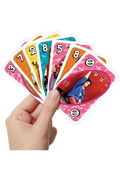 Mattel Games UNO Saved by The Bell Card Game with 112 Cards & Instructions, Adult or Family Game Night