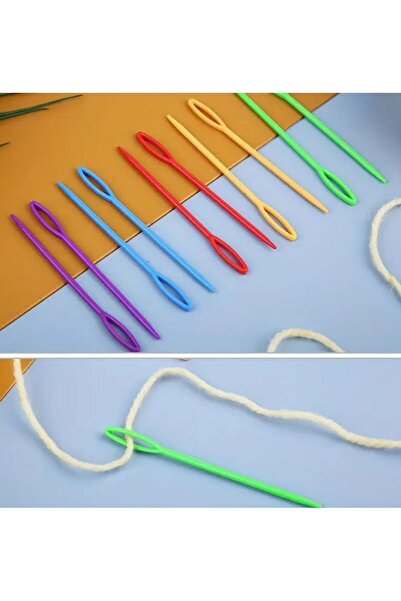 iğne izi Ac de lână din plastic colorat, ac de cusut din plastic, ac din plas...