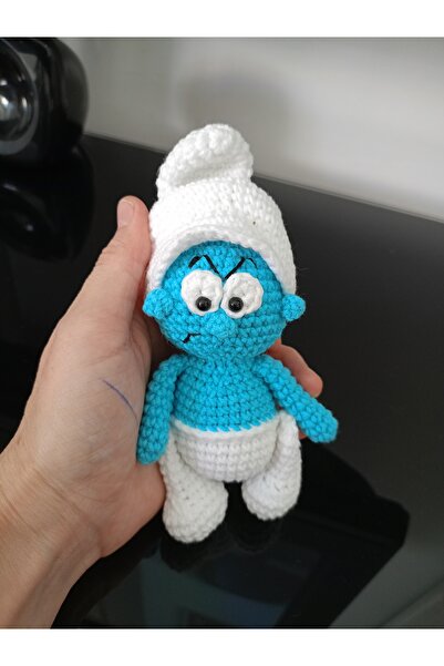 ŞİRİNLER Öfkeli şirin amigurumi oyuncak