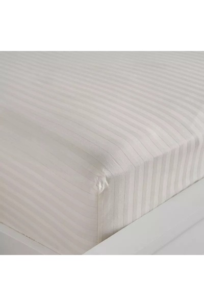 Home Box Hamilton Satin Striped King Fitted Sheet - 180x200+36 cm