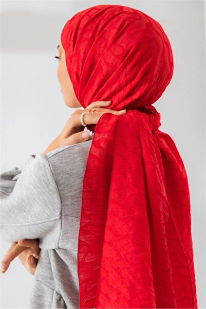 Silk Home Olinda Shawl - Wave Pattern - Pomegranate Flower