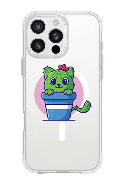 Theodor جراب ماج سيف لهاتف آيفون 16 برو ماكس، غطاء حماية مقاوم للصدمات - قطة ...