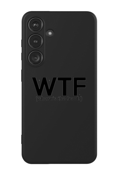 Theodor غطاء حماية سيليكون سائل لهاتف سامسونج جالاكسي S24 بلس (أسود) - WTF أي...