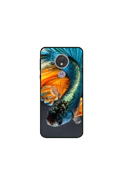 Atlas Персонализиран калъф и силиконов филм за Motorola Moto G7 Power, Риби #...