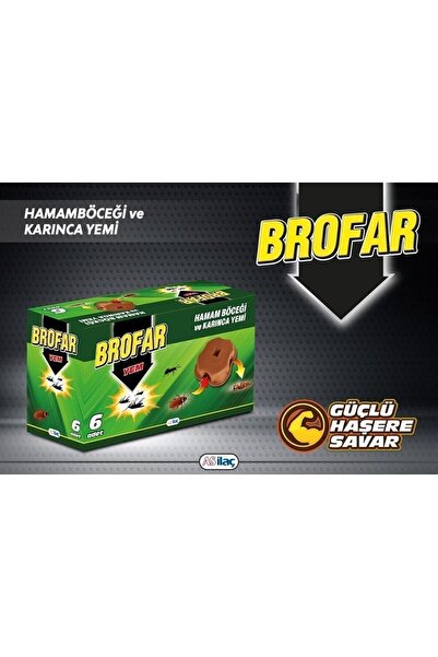 Brofar Hamam Böceği ve Karınca Yemi 6’lı – 6 Ay Etkili Böcek Yemi