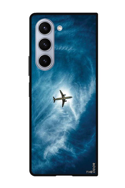 Theodor جراب واقٍ مضاد للخدش والصدمات لهاتف Samsung Galaxy Z Fold 6، طائرة في...