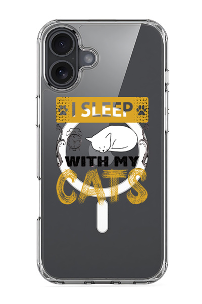 Theodor جراب Magsafe متوافق مع iPhone 16، غطاء ممتص للصدمات للهاتف - أنا أنام