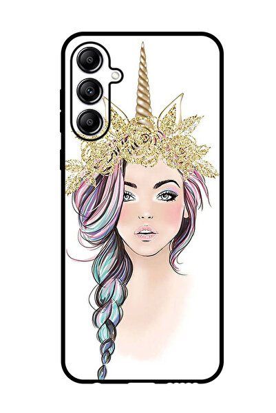 Theodor جراب واقٍ مضاد للخدش والصدمات لهاتف Samsung Galaxy M15 بتصميم فتاة يو...