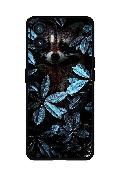 Theodor جراب واقٍ مضاد للخدش والصدمات لهاتف Nothing Phone (2) حيوان بين الأوراق