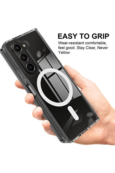 Theodor Case for Samsung Galaxy Z Fold 6 Compatible with MagSafe, Shockproof Case Work like a Captain