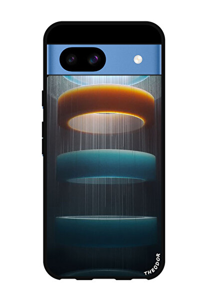 Theodor جراب واقٍ مضاد للخدش والصدمات لهاتف Google Pixel 8a Rings