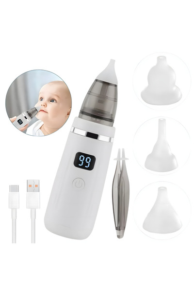 Butoarka Aspirator nazal electric 2 in 1 nas si urechi, 5 trepte de aspirare,...