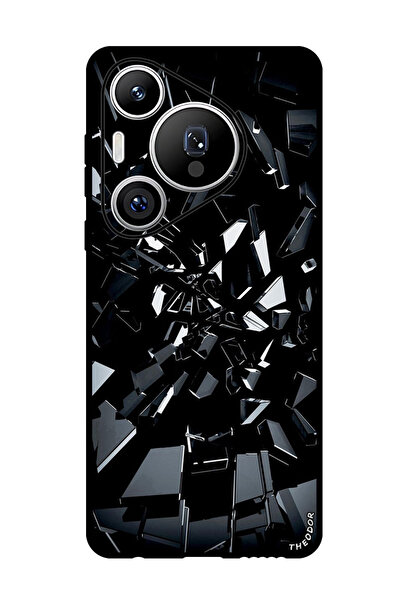 Theodor جراب واقٍ مضاد للخدش والصدمات لهاتف هواوي بيورا 70 برو بلس أسود 1