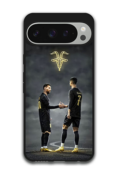 Theodor جراب واقٍ مضاد للخدش والصدمات لهاتف Google Pixel 9 Pro ميسي رونالدو ا...