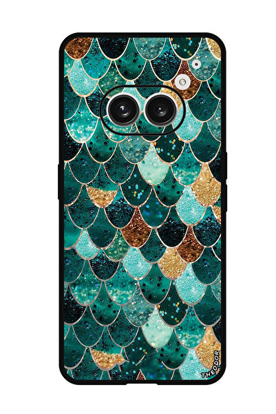 Theodor جراب واقٍ مضاد للخدش والصدمات لهاتف Nothing Phone (2a) بنمط خياشيم السمك