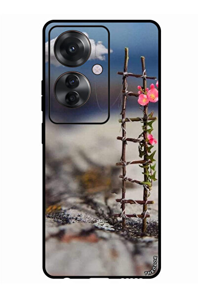 Theodor جراب واقٍ مضاد للخدش والصدمات لهاتف Oppo Reno 11F Cloud مع درج