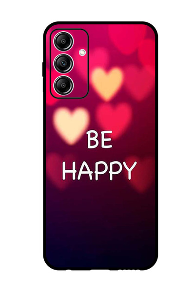 Theodor جراب واقٍ مضاد للخدش والصدمات لهاتف Samsung Galaxy A25 كن سعيدًا