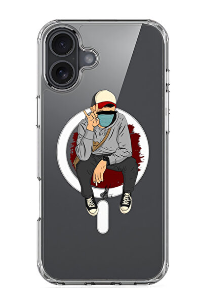 Theodor جراب ماج سيف متوافق مع آيفون 16، غطاء ممتص للصدمات للهاتف - بيس