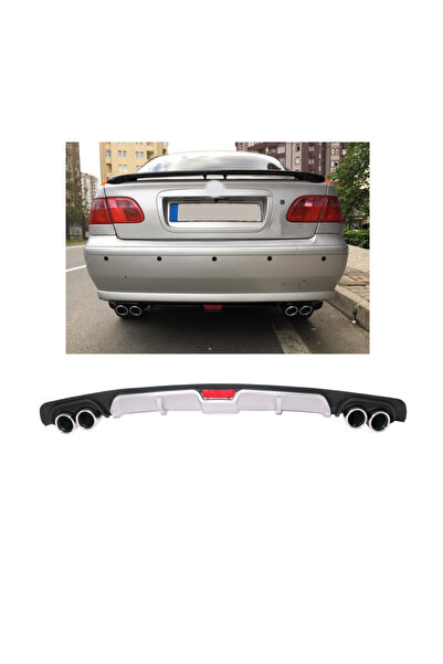 OTO H.İ.T. FİAT ALBEA UYUMLU BODY KİT DİFÜZÖR 4 ÇIKIŞ GRİ YUVARLAK