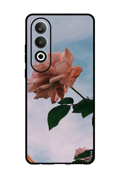 Theodor جراب واقٍ مضاد للخدش والصدمات لهاتف Oppo K12 بلون وردي واحد