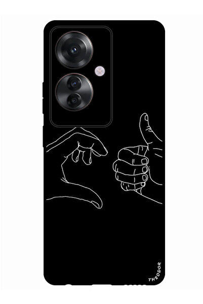 Theodor جراب واقٍ مضاد للخدش والصدمات لهاتف Oppo Reno 11F، مع إعجاب