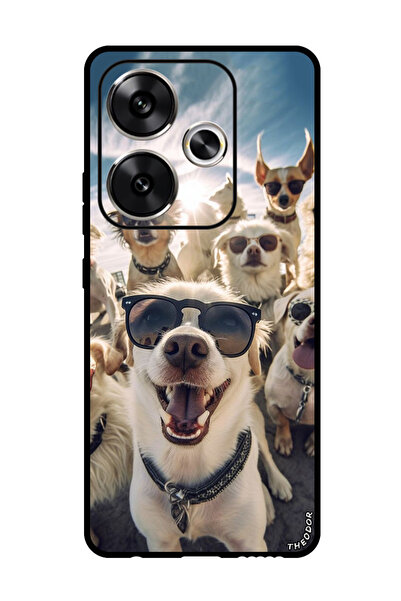 Theodor جراب واقٍ مضاد للخدش والصدمات لهاتف Xiaomi Redmi Turbo 3، بتصميم كلاب...