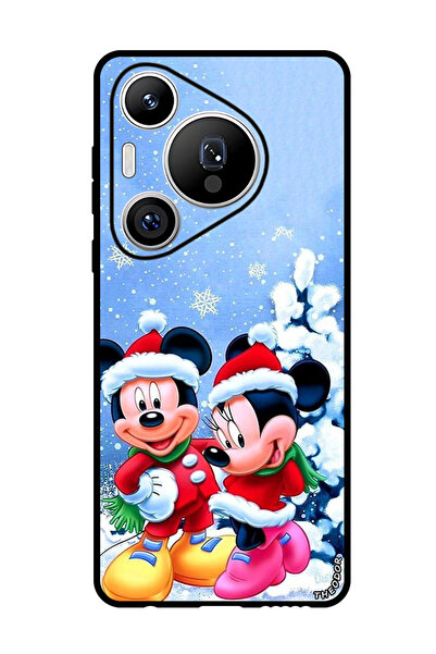 Theodor جراب واقٍ مضاد للخدش والصدمات لهاتف هواوي بيورا 70 برو ميكي وميني ماوس