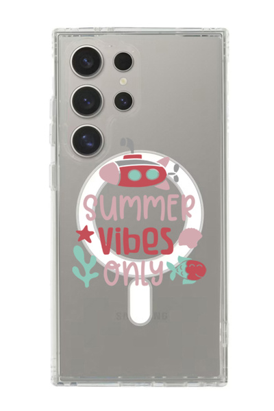 Theodor غلاف لهاتف Samsung Galaxy S24 Ultra متوافق مع MagSafe، غطاء مقاوم للصدمات مناسب لأجواء الصيف فقط