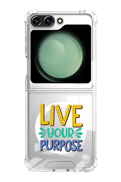 Theodor غلاف لهاتف Samsung Galaxy Z Flip 6 متوافق مع MagSafe، جراب مقاوم للصد...