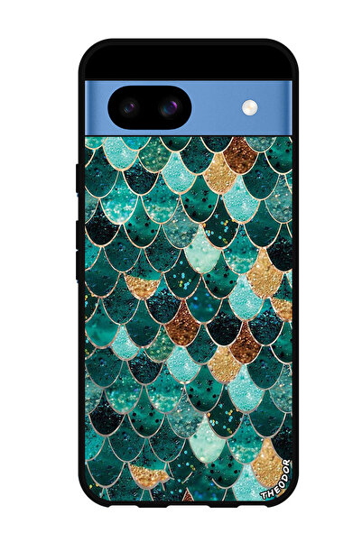 Theodor جراب واقٍ مضاد للخدش والصدمات لهاتف Google Pixel 8a بنمط خياشيم السمك