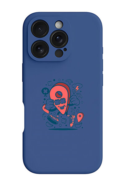 Theodor غطاء حماية سيليكون سائل مقاوم للصدمات لجهاز iPhone 16 Pro Max أزرق - ...