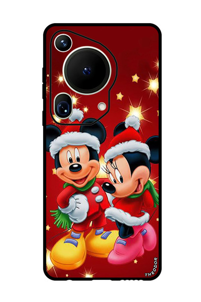 Theodor جراب واقٍ مضاد للخدش والصدمات لهاتف هواوي بيورا 70 ألترا ميكي ماوس