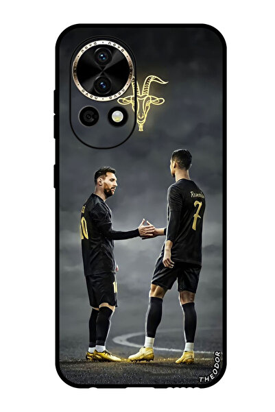 Theodor جراب واقٍ مضاد للخدش والصدمات لهاتف هواوي نوفا 12 ألترا ميسي رونالدو ...