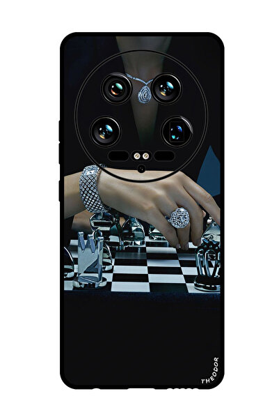 Theodor جراب واقٍ مضاد للخدش والصدمات لهاتف Xiaomi 14 Ultra Chess 1