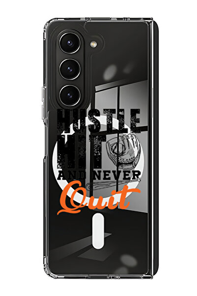 Theodor غلاف لهاتف Samsung Galaxy Z Fold 5 متوافق مع MagSafe، غطاء ممتص للصدمات، ضرب بقوة ولم يتوقف أبدًا