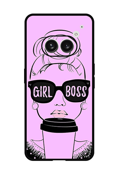 Theodor جراب واقٍ مضاد للخدش والصدمات لهاتف Nothing Phone (2a) Girl Boss Pink