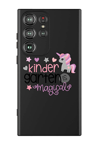 Theodor غطاء حماية سائل من السيليكون لهاتف سامسونج جالاكسي S24 ألترا (أسود) -...