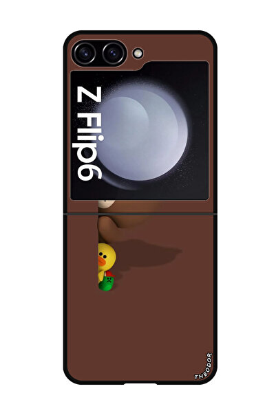 Theodor جراب واقٍ مضاد للخدش والصدمات لهاتف Samsung Galaxy Z Flip 6 بتصميم ال...