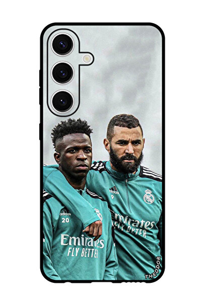 Theodor جراب واقٍ مضاد للخدش والصدمات لهاتف Samsung Galaxy S24 بنزيمة وفينيسيوس