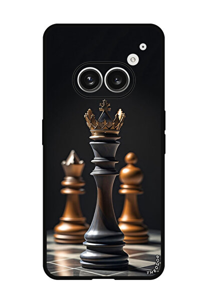Theodor جراب واقٍ مضاد للخدش والصدمات لهاتف Nothing Phone (2a) Chess KING