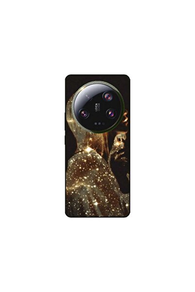 Atlas Husa personalizata si Folie de Silicon pentru Xiaomi 13 Ultra, Golden G...