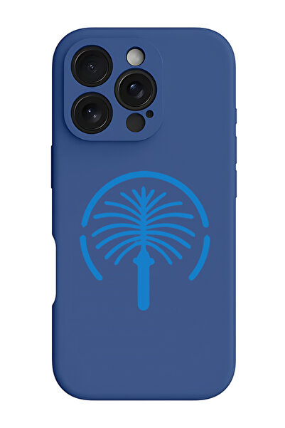 Theodor غطاء حماية سيليكون سائل مقاوم للصدمات لجهاز آيفون 16 برو ماكس أزرق - ...