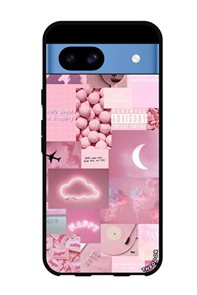 Theodor جراب واقٍ مضاد للخدش والصدمات لهاتف Google Pixel 8a بتصميم عشوائي