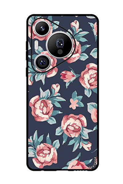 Theodor جراب واقٍ مضاد للخدش والصدمات لهاتف هواوي بيورا 70 برو بلس زهور 1 (2)