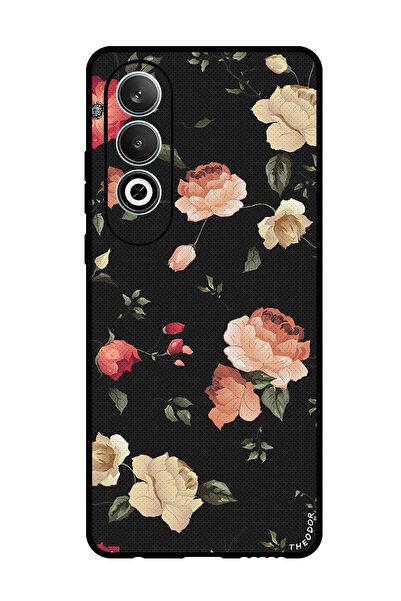 Theodor جراب واقٍ مضاد للخدش والصدمات لهاتف Oppo K12، لون لوتس ملون