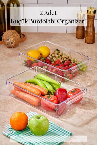 EWs 2 Li Refrigerator Organizer & Refrigerator Organizer 3 Lt