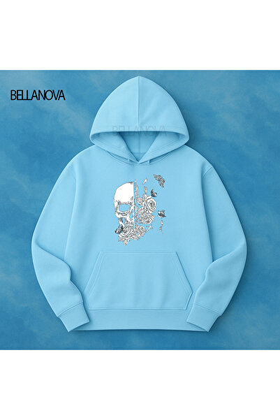 bellanova Κορυφαίας ποιότητας Unisex Φούτερ με κουκούλα και 3 κλωστές