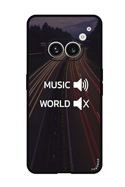 Theodor جراب واقٍ مضاد للخدش والصدمات لهاتف Nothing Phone (2a) Music Word